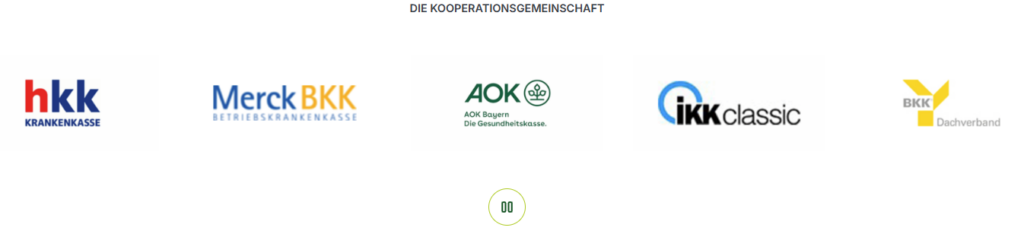 Screenshot mit den Logos der Mitglieder der Kooperations-Gemeinschaft